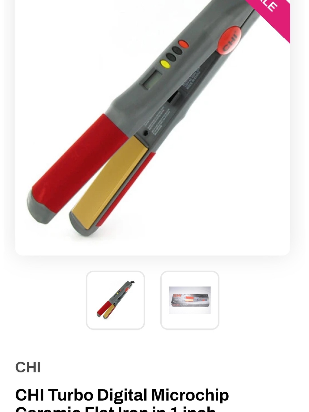 CHI Turbo Digital Microchip Ceramic Flat Iron in 1 inch